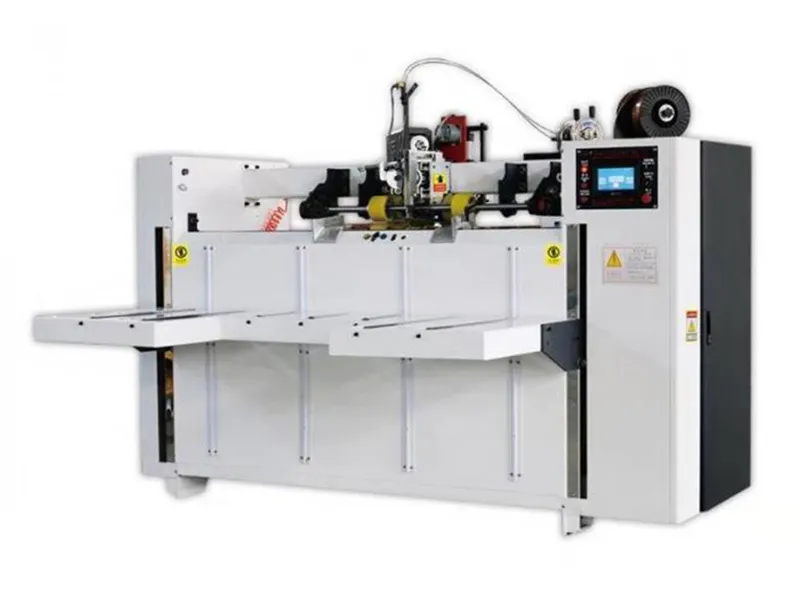Engrapadora de cajas de cartón semiautomática