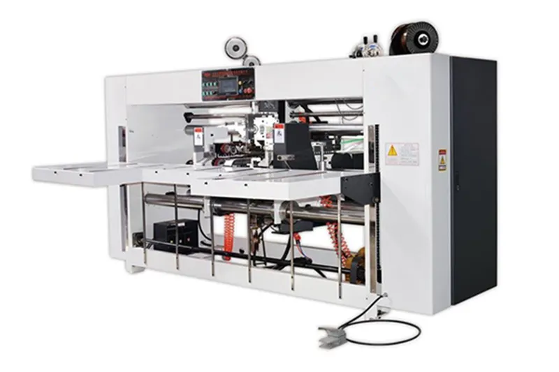 Engrapadora de cajas de 2 piezas semiautomática