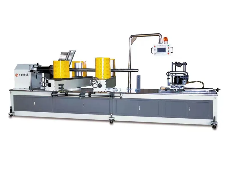 Máquina para fabricar tubos de papel de 4 cabezales